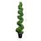 5ft. UV-Resistant Boxwood Spiral Topiary Artificial Tree in Decorative Planter